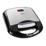 Camry CR 3018 Sandwich-Maker Sandwichtoaster Schwarz/Silber Keramikbeschichtung