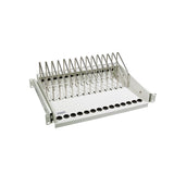 LogiLink Ausziehbarer 19"-Fachboden für Notebooks & Tablets – Lichtgrau, 4,5 HE