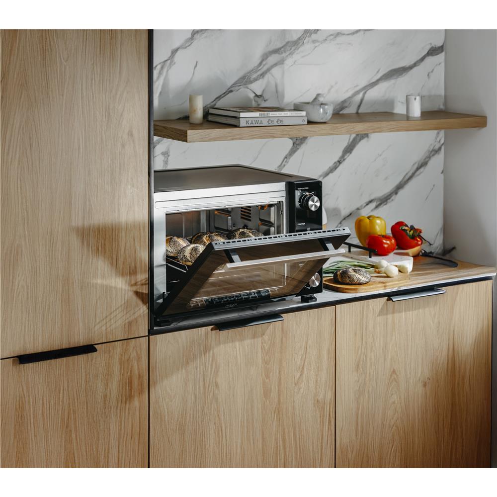 Adler AD 6026 Elektrobackofen 48L Umluft Timer Mini Backofen Drehspieß schwarz