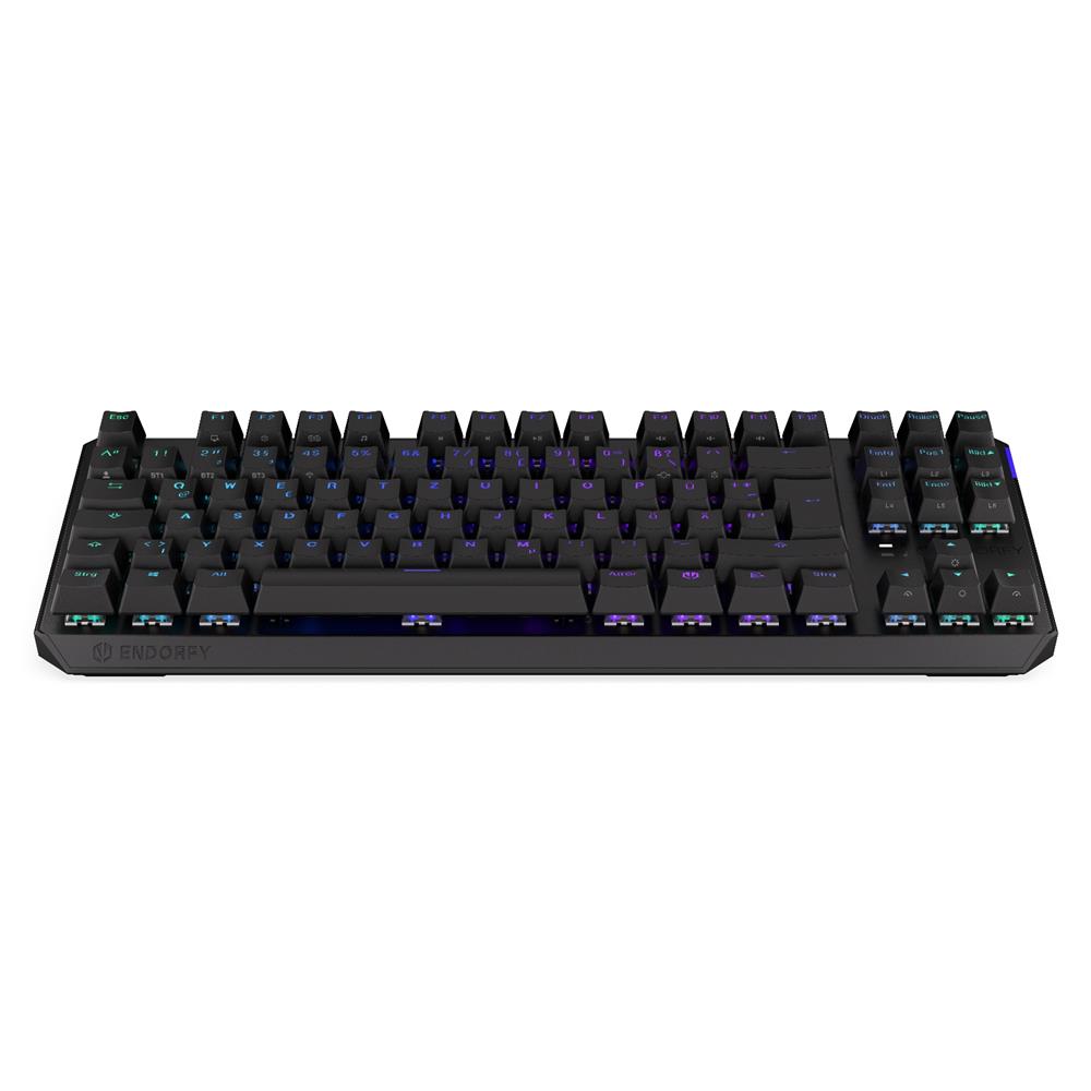 ENDORFY Keyboard Thock TKL Wireless, DE-Layout, Tastatur, Kabellos, Schwarz, Beleuchtet