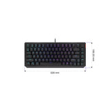 ENDORFY EY5A076 - Keyboards (US) Thock 75% Kailh RD, Tastatur, Schwarz, ENG-Layout, Beleuchtet