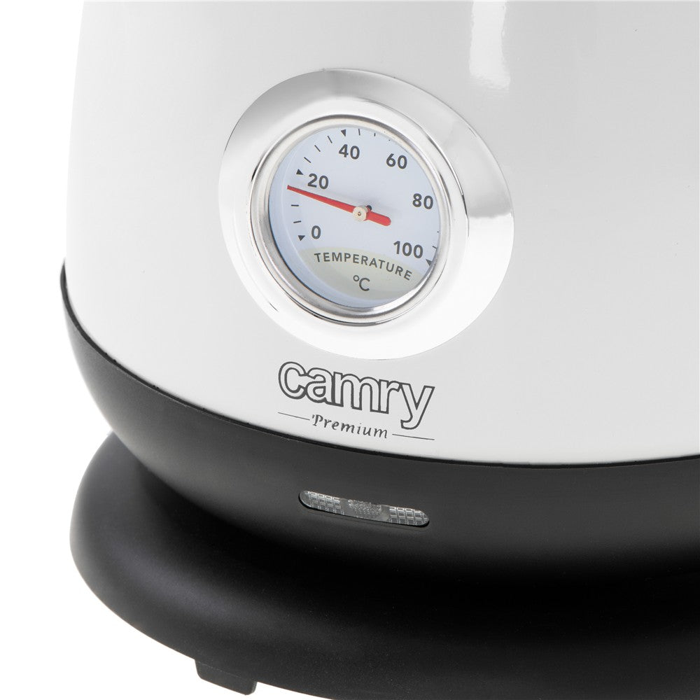 Camry CR 1344w Retro Wasserkocher mit Thermometer