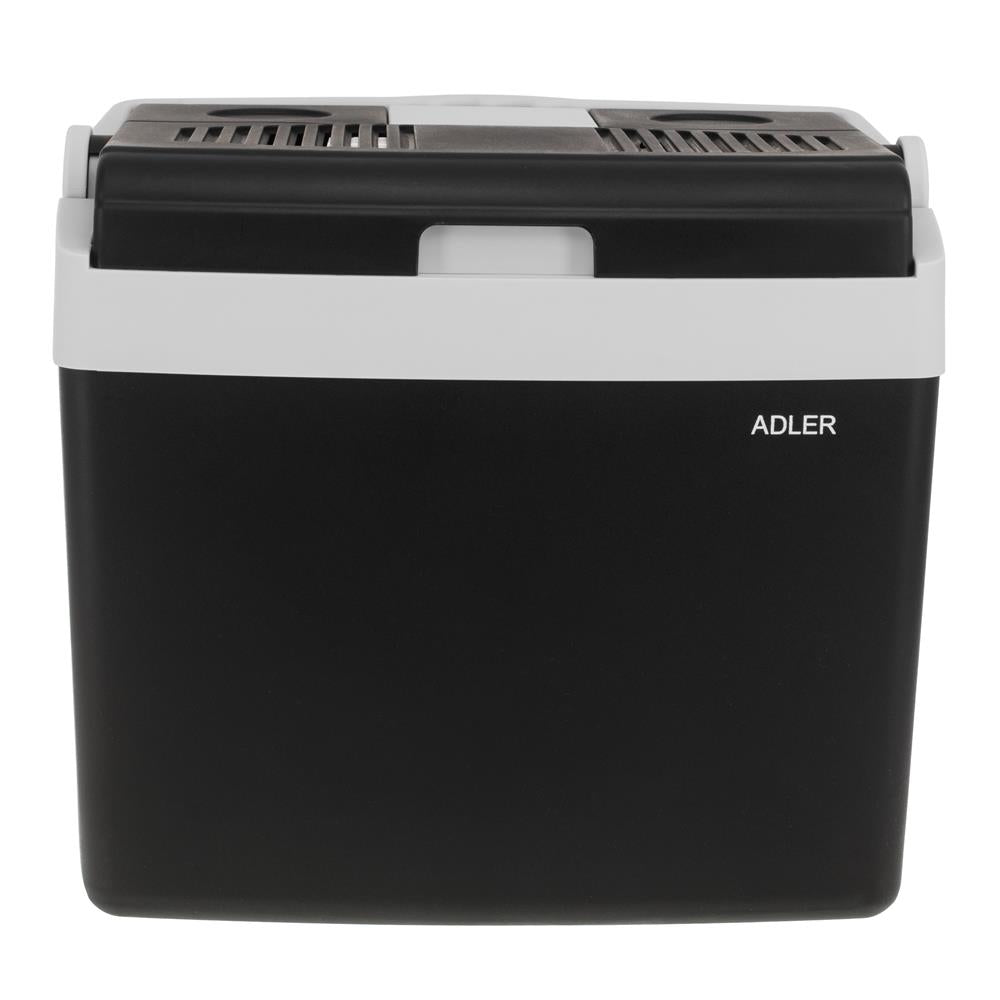 Adler AD 8091 Tragbare Kühlbox 25L elektrisch Auto Camping Picknick schwarz grau