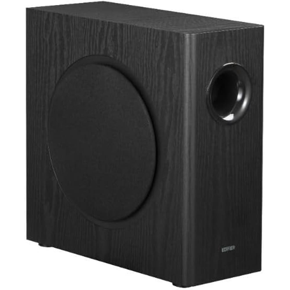 Edifier T5s – Aktiver 8" Subwoofer, 70W RMS, 35 Hz Bass, MDF-Gehäuse, Schwarz