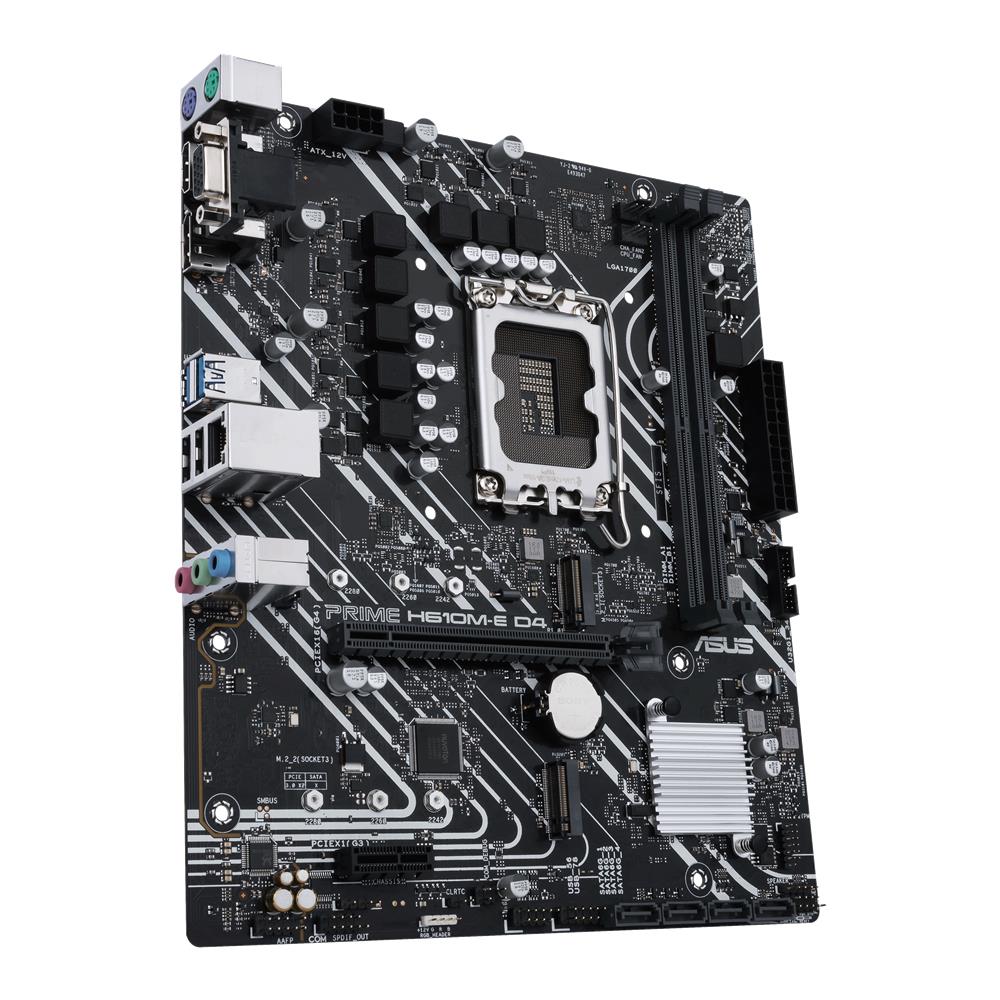 ASUS Prime H610M-E D4-CSM Business Mainboard Sockel Intel LGA 1700 mATX PCIe 4.0 1Gb Ethernet