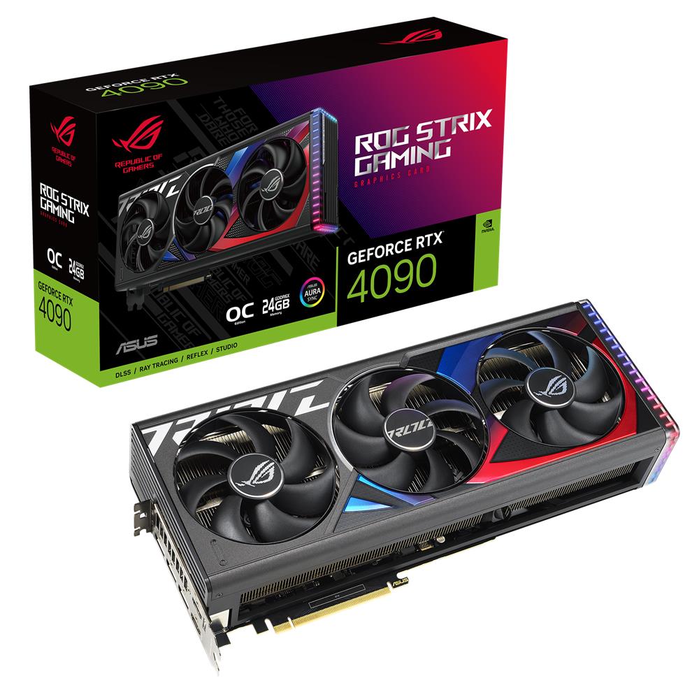 ASUS ROG Strix GeForce RTX 4090 24GB OC Edition Gaming Grafikkarte DLSS 3 PCIe 4.0 GDDR6X HDMI DP