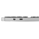 LogiLink Kabellose Multi-Device-Tastatur Bluetooth 5.0, Aluminium, Spacegrau