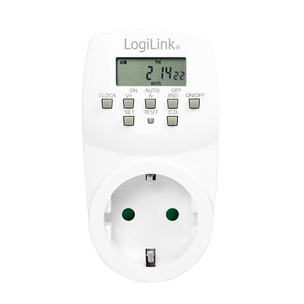 LogiLink Digitale Zeitschaltuhr mit LCD Display, 24/7 individuell programmierbar