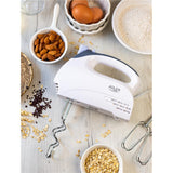 Adler AD 4201 Handmixer in Weiß/Grau, 300 Watt, mit 5 Geschwindigkeiten