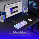 ENDORFY Thock TKL Wireless Tastatur DE Layout Kailh Box Red Weiß Pudding
