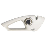 Adler AD 4530 Messerschärfer 5-stufig, manueller Präzisionsschärfer für Küchenmesser, Wellenschliffmesser und Scheren, Wolframkarbid, Diamant, Keramik, kompakt
