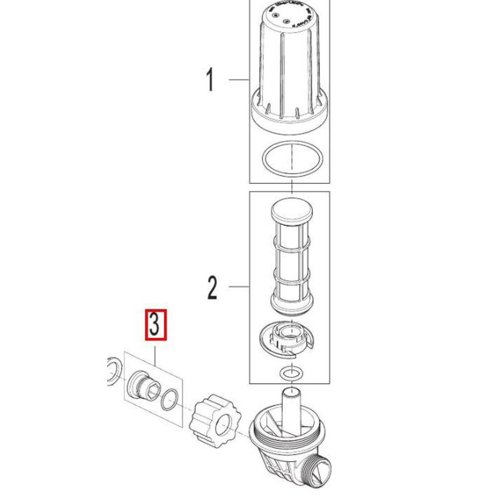 Nilfisk Original 31001013 Union Fitting With O-Ring Verschraubung