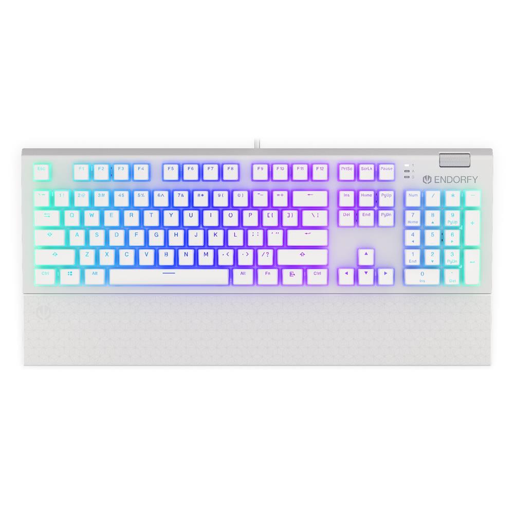 ENDORFY EY5A035 - Mechanische Tastatur (US-Layout), Omnis Pudding Onyx White Brown, Full Size