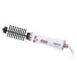 Camry CR 2021 Warmluft-Lockenbürste 1000 W Weiß Rosa 3 Heizstufen Lockenstabtrockner Rundbürste