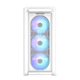 ASUS A23 PLUS TG ARGB White microATX PC Gehäuse mit 4 ARGB Lüftern und Glasfront
