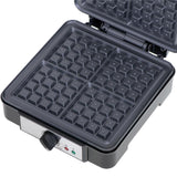 Adler AD 3049 Waffeleisen in Schwarz 1800W für 4 Waffeln mit Temperaturregelung