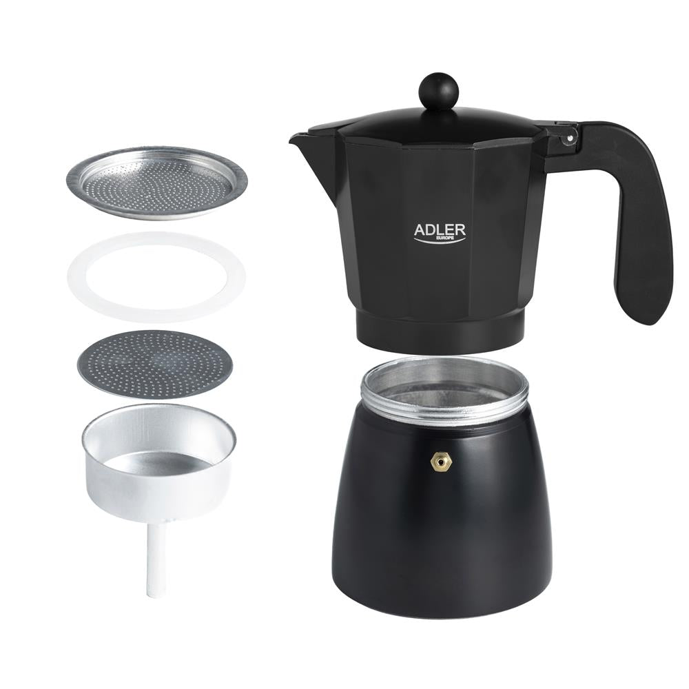 Adler AD 4420 Espresso-Kaffeemaschine - 520ml Espressokocher, Schwarz