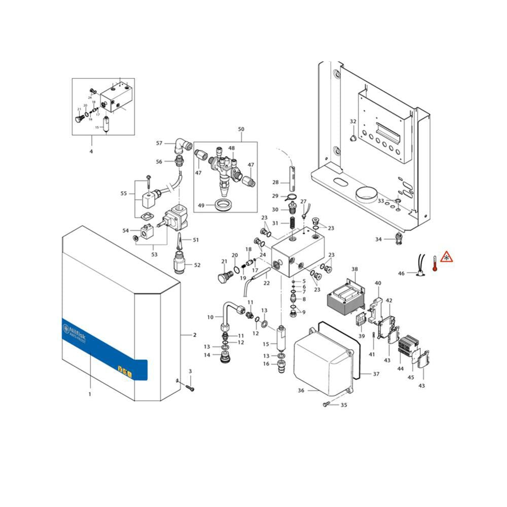 Nilfisk Original 107370955 Baugruppe Frostsicherung Heizung Deluxe