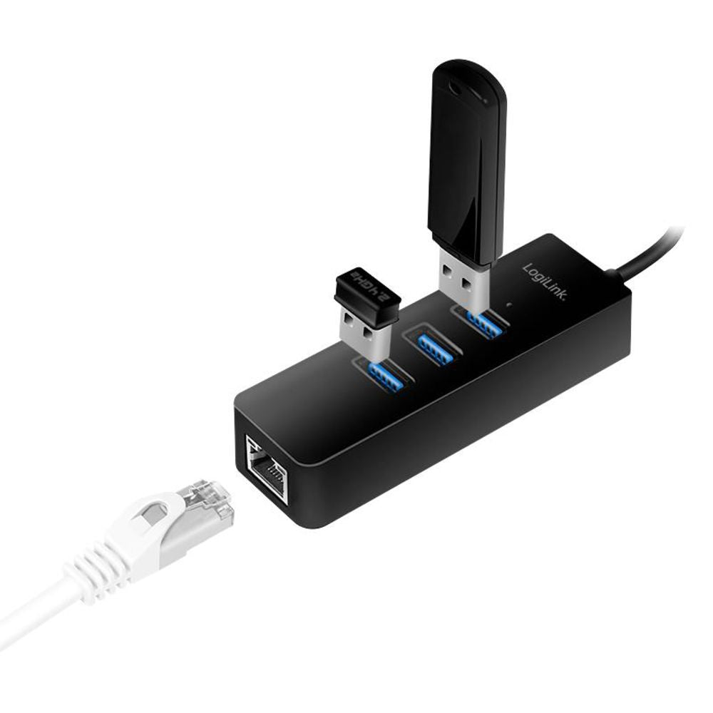 LogiLink USB 3.0 Typ-C auf Gigabit Adapter zu 1x RJ45