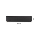 ENDORFY Thock 75% Palm Rest, schwarze Handballenauflage, Magnetische Befestigung
