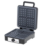 Adler AD 3049 Waffeleisen in Schwarz 1800W für 4 Waffeln mit Temperaturregelung