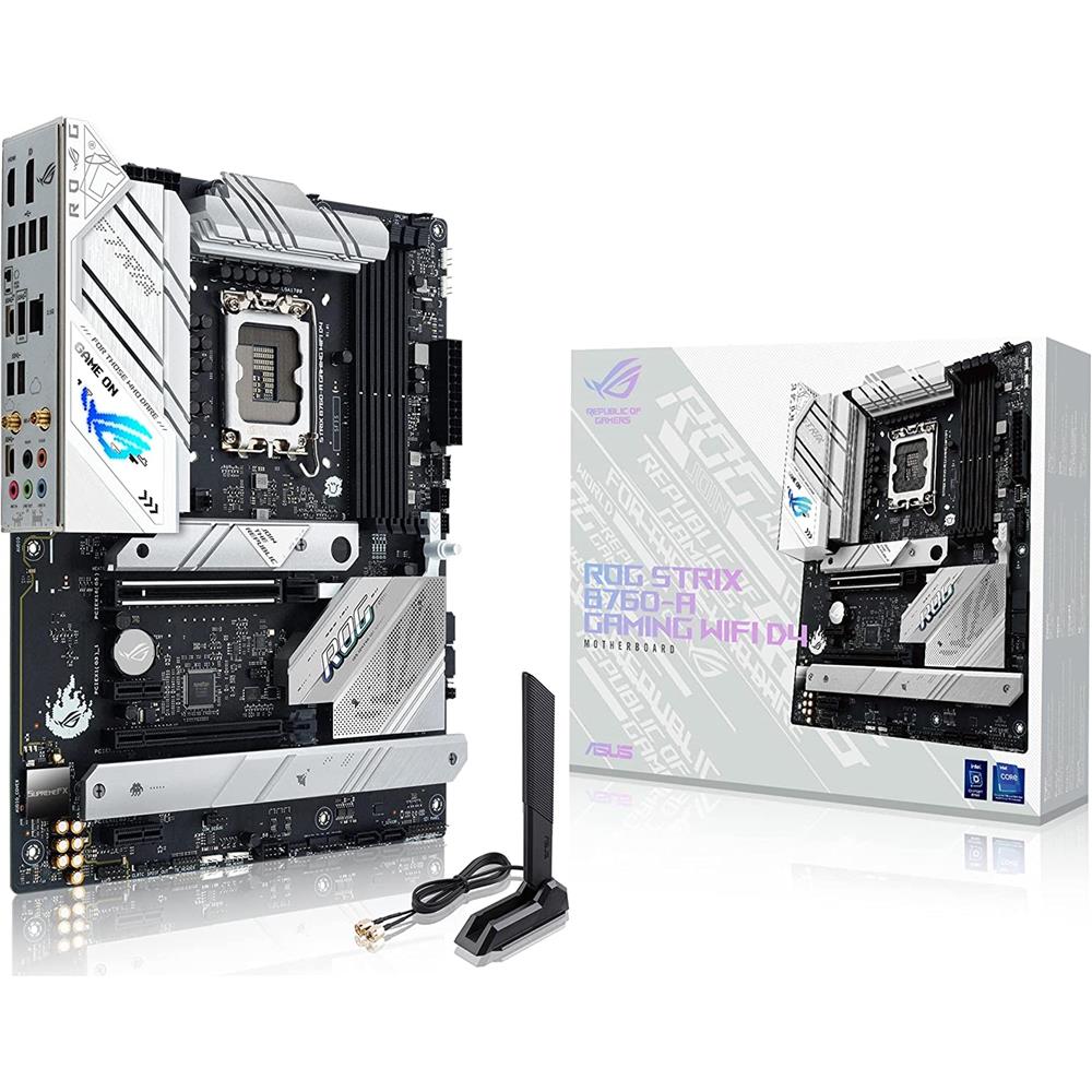 ASUS ROG Strix B760-A Gaming WiFi D4 Mainboard Sockel Intel LGA 1700 ATX DDR4 PCIe 5.0 WiFi 6E