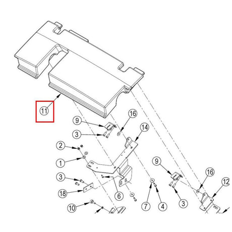 Nilfisk Original 56509403 Cover Engine Front Motorabdeckung
