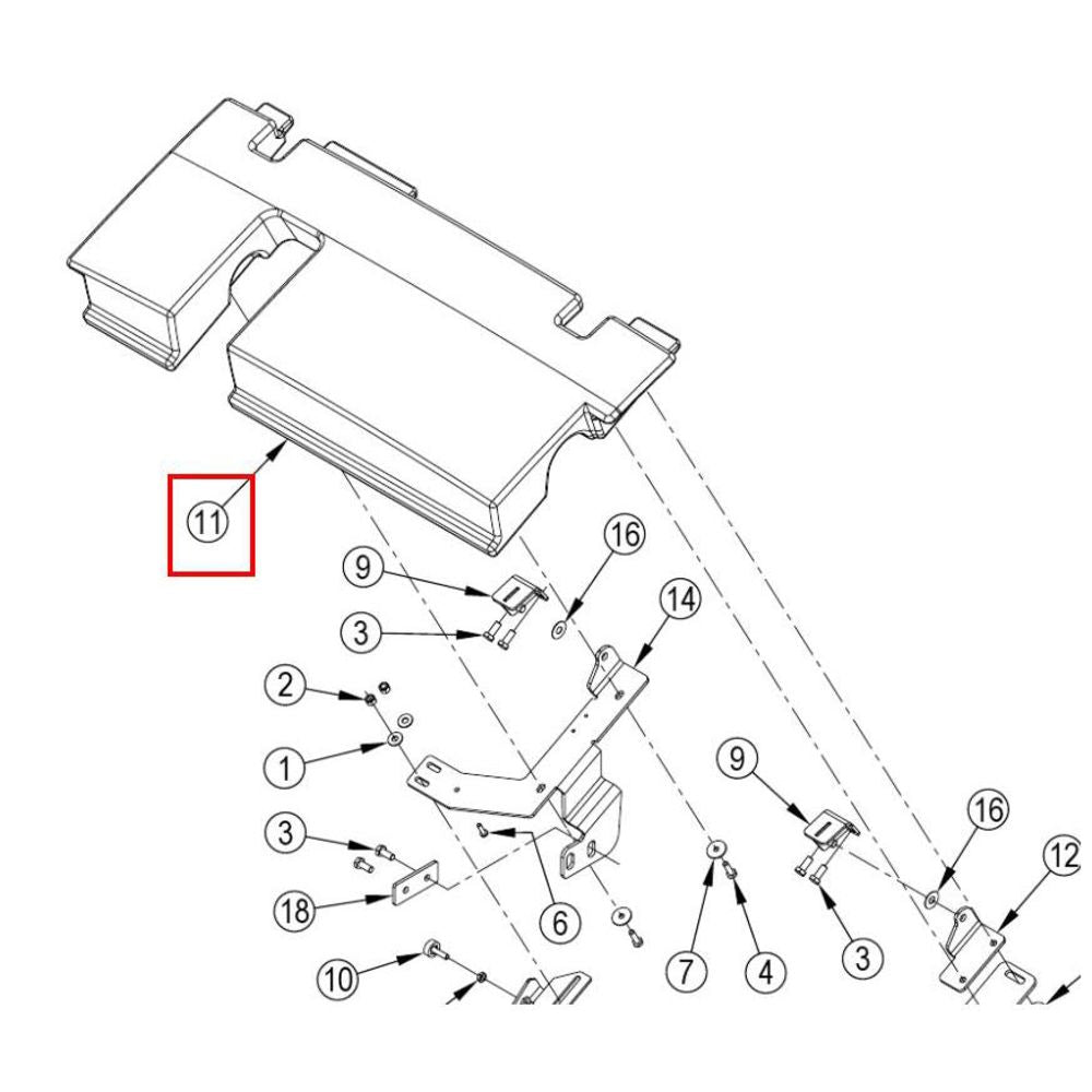 Nilfisk Original 56509403 Cover Engine Front Motorabdeckung