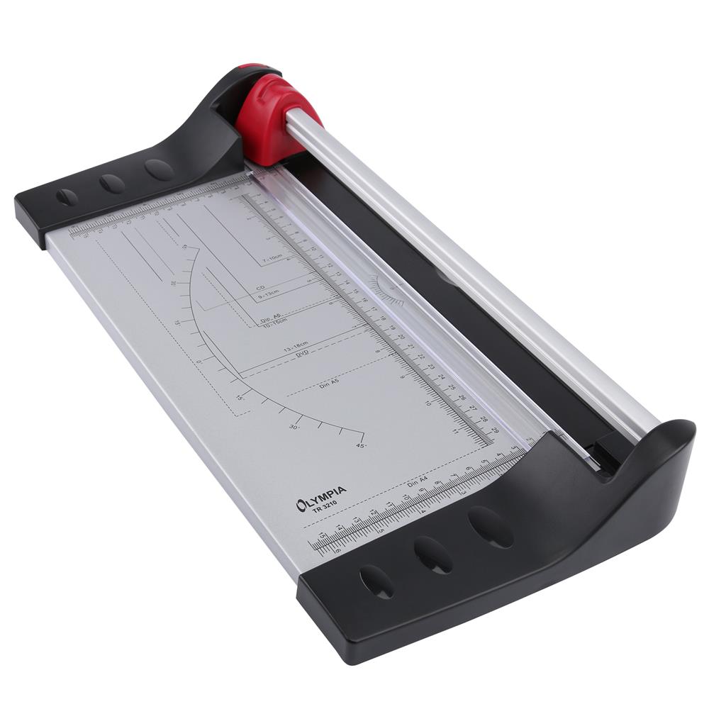 Olympia Schneidegerät TR 3210 - Rollenschneider mit Rundmesser, bis Größe DIN A4, maximal 15 Blatt gleichzeitig
