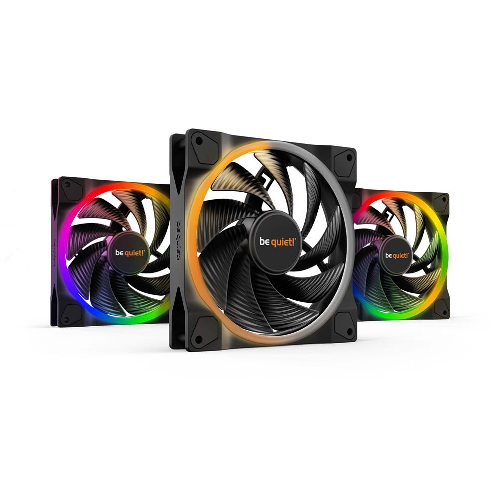 be quiet! Light Wings 140mm PWM high-speed Lüfter 3er Pack ARGB-Beleuchtung leiser Gehäuselüfter 4-pin