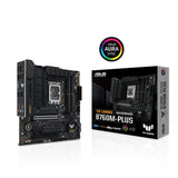 ASUS TUF GAMING B760M-PLUS Mainboard Sockel Intel LGA 1700 (Intel B760, mATX, DDR5, PCIe 5.0, M.2)