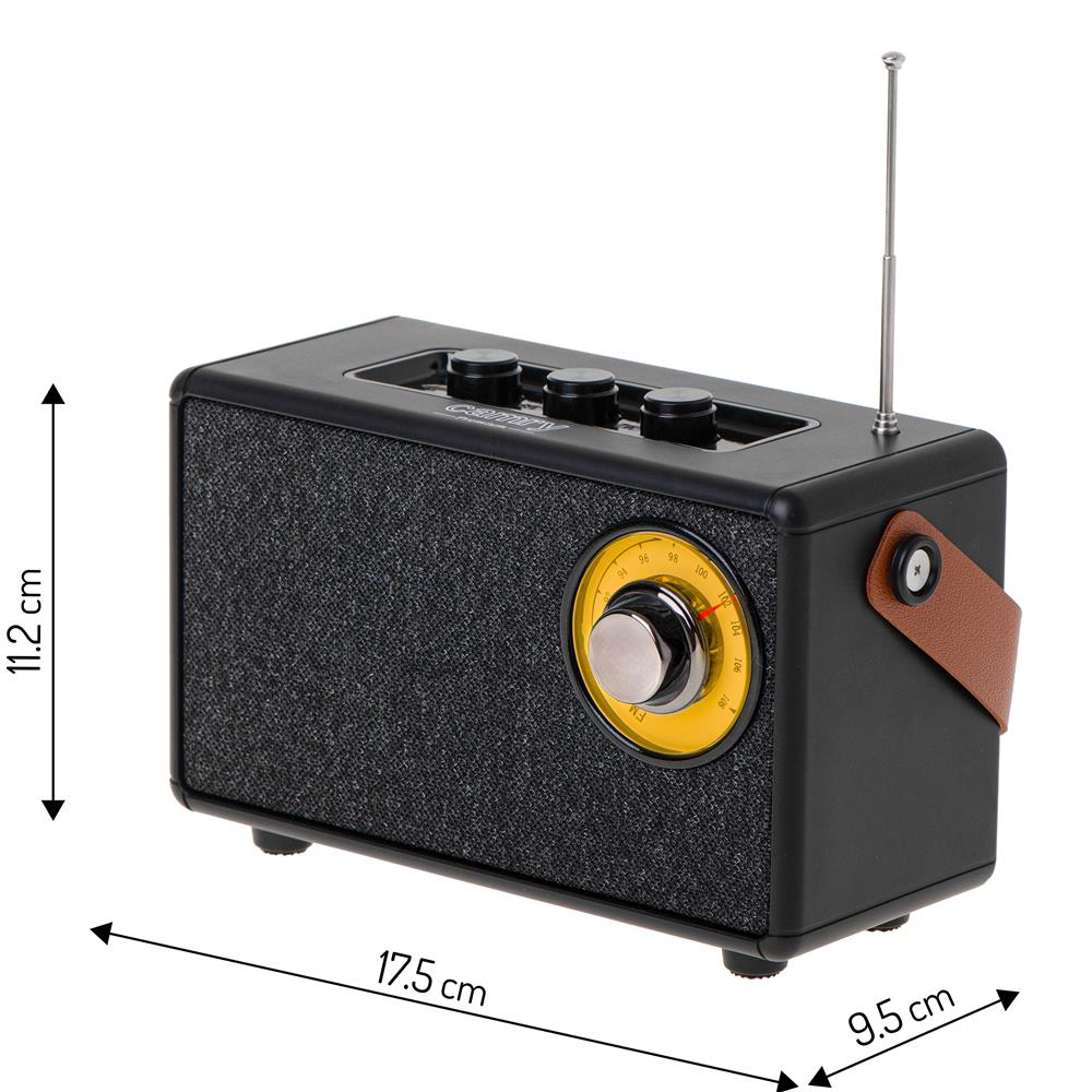 Camry CR 1902 FM Radio mit Bluetooth tragbares Küchenradio USB AUX schwarz