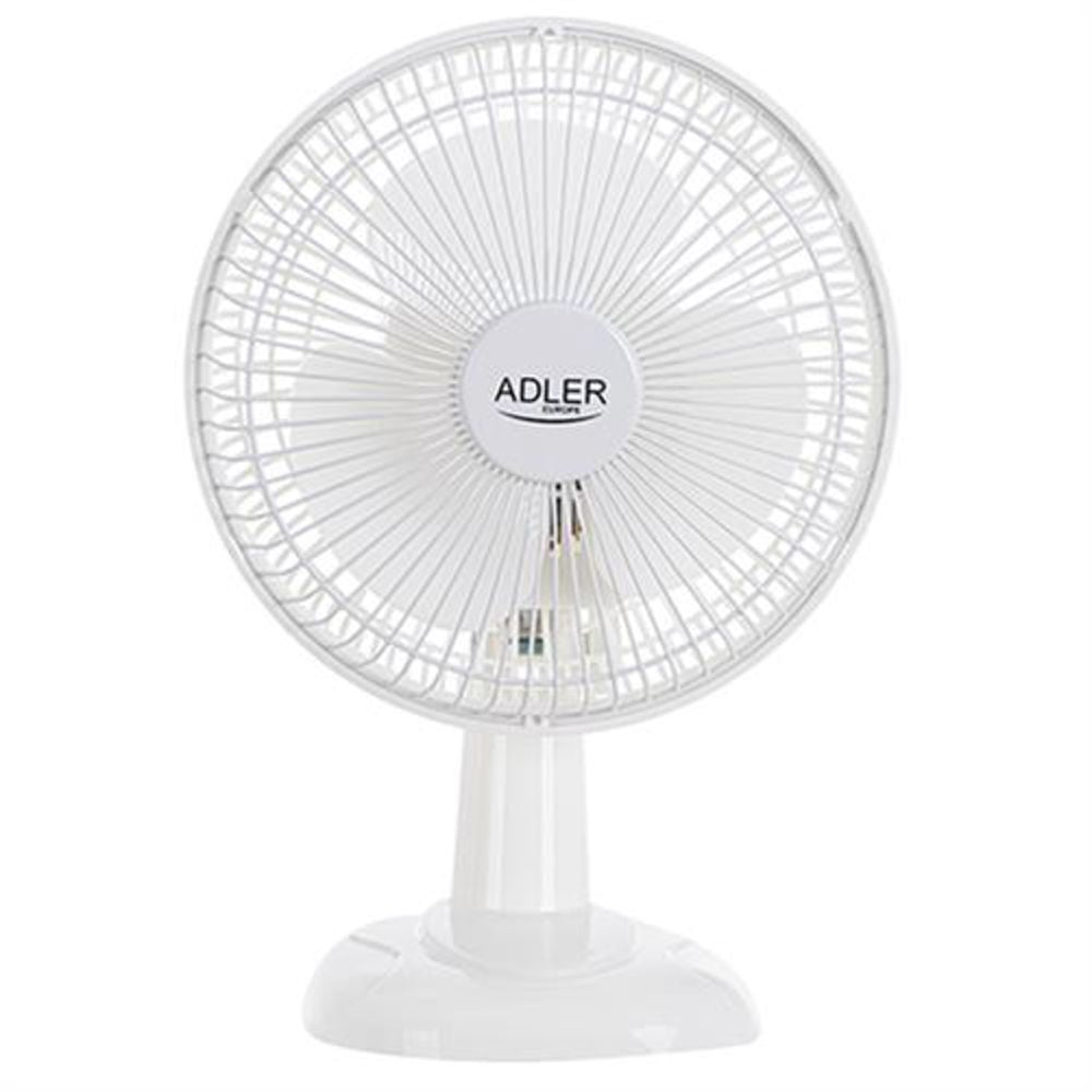Adler AD 7301 Ventilator weiß 15 cm Schreibtisch Standventilator Tischventilator Klimaanlage klein leicht