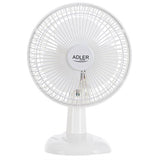 Adler AD 7301 Ventilator weiß 15 cm Schreibtisch Standventilator Tischventilator Klimaanlage klein leicht