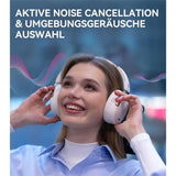 Edifier WH950NB – Premium Kabellose Over-Ear Kopfhörer mit aktiver Geräuschunterdrückung, Elfenbeinfarben