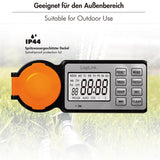 LogiLink Outdoor-Zeitschaltuhr mit LCD-Display, IP44, 3600 W, Schwarz/Orange