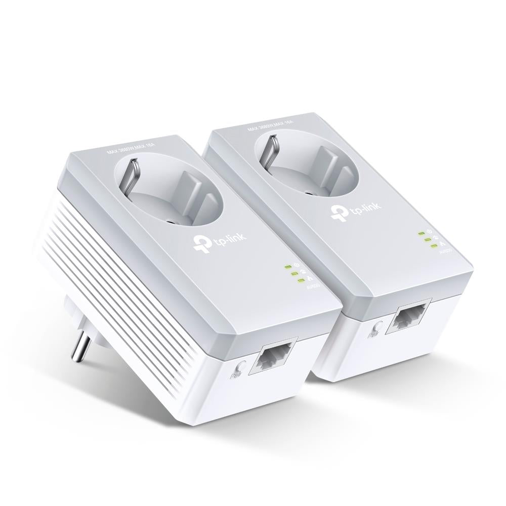 TP-Link TL-PA4010PKIT AV600-Powerline-Adapter KIT mit Steckdose 2er Set Plug-and-Play