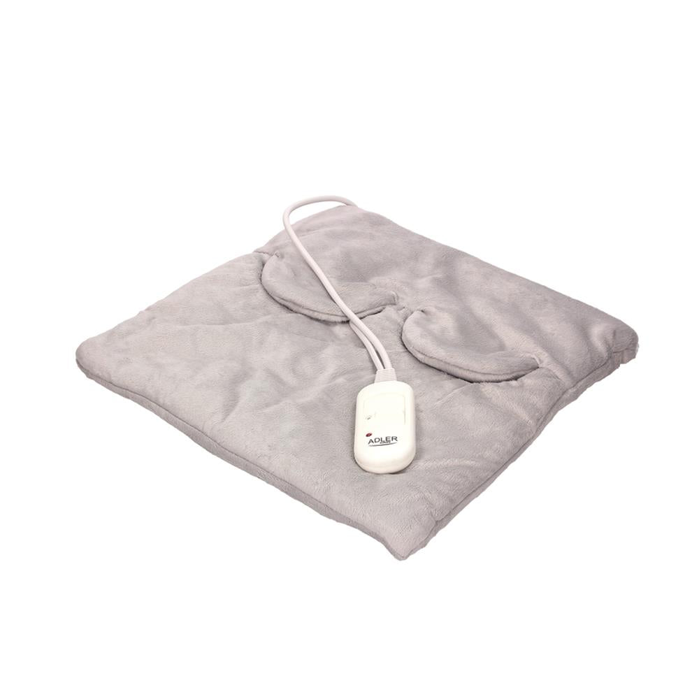 Adler AD 7403 elektrisches Heizkissen 2 Temperaturstufen Wärmekissen Grau