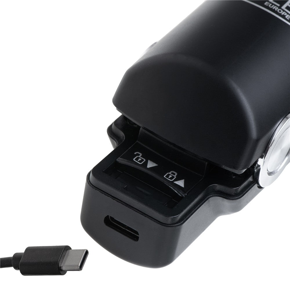 Adler AD 2327b Akku Glätteisen kabellos, USB-C Reise-Haarglätter mit Keramikplatten, LED-Display, 3 Temperaturstufen, Aufbewahrungsbeutel, Schwarz