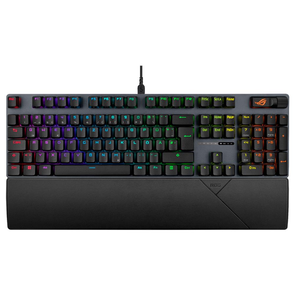 ASUS ROG Strix Scope II RGB Gaming Tastatur, QWERTZ-Layout, mechanische ROG NX Snow-Switches