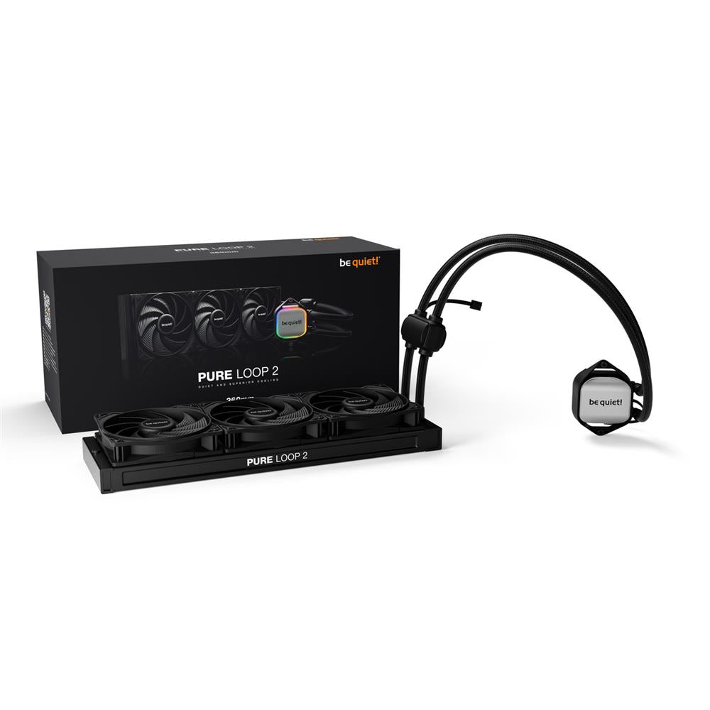 be quiet! Pure Loop 2 360mm All-in-One Wasserkühlung AMD/ Intel Systeme 3x Pure Wings 3 PWM high-speed Lüfter ARGB