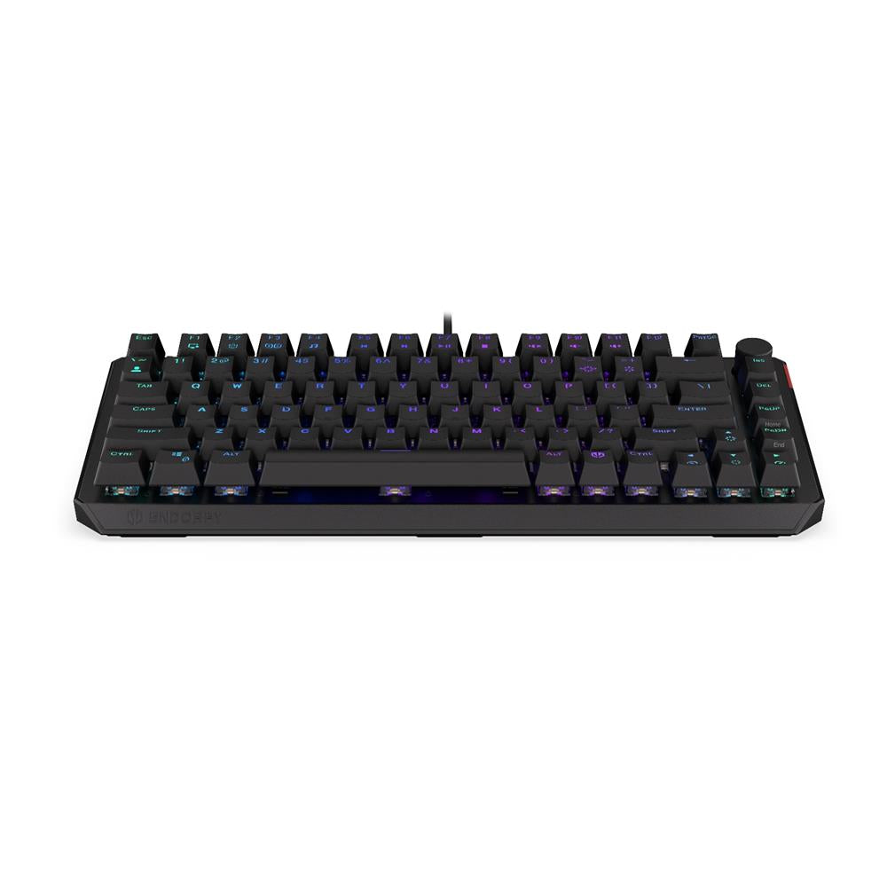 ENDORFY EY5A076 - Keyboards (US) Thock 75% Kailh RD, Tastatur, Schwarz, ENG-Layout, Beleuchtet