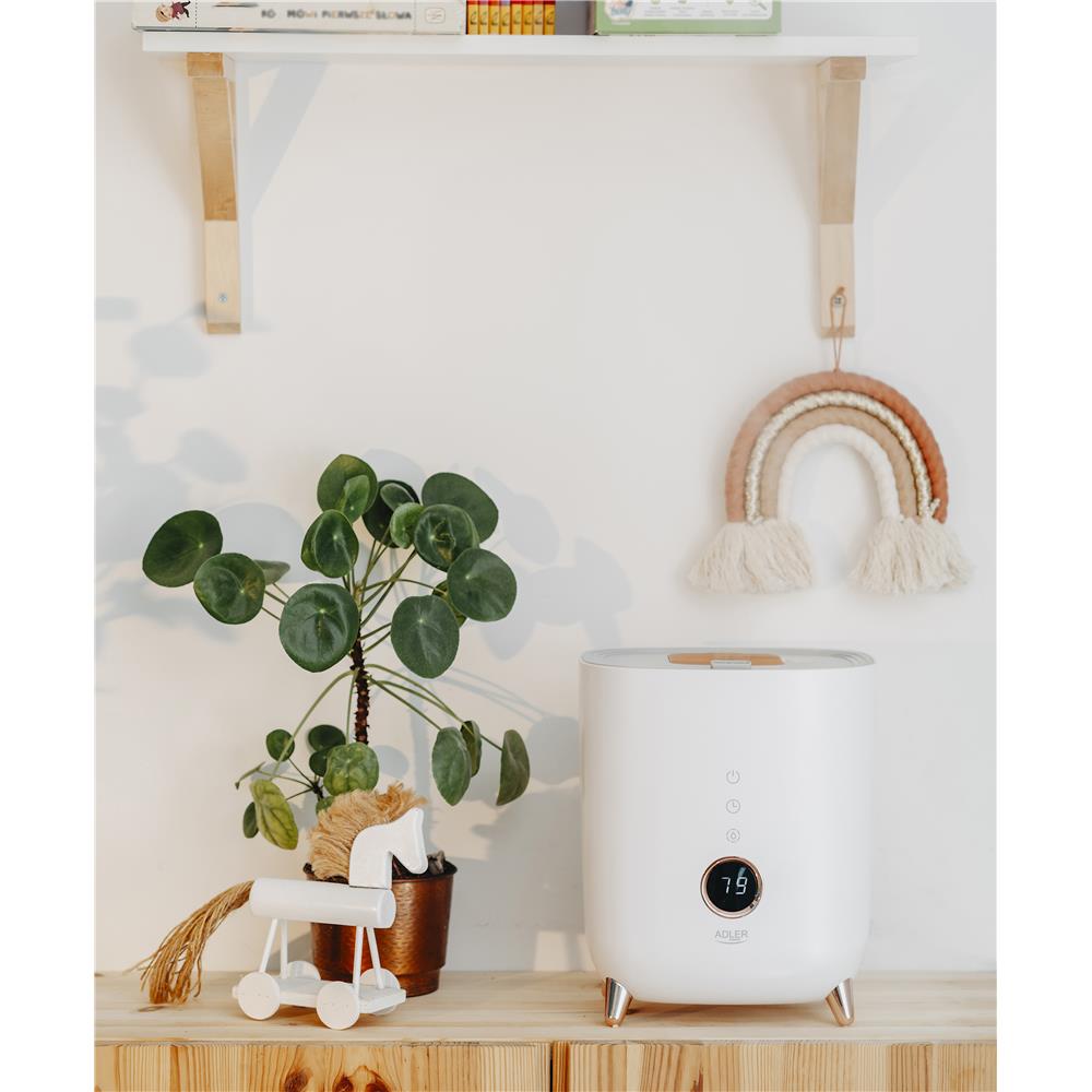 Adler AD 7972 Ultraschall Luftbefeuchter elektrisch Humidifier ultra leise weiß