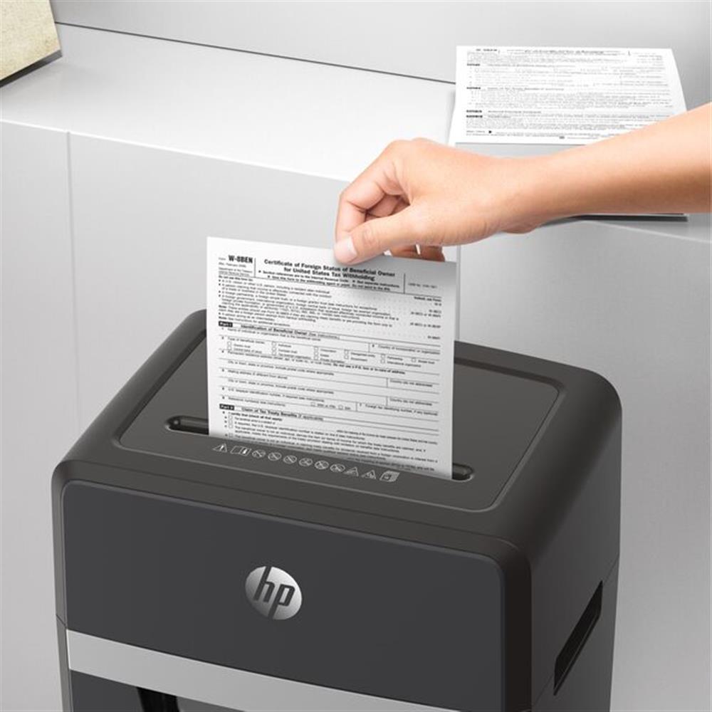 HP Pro Shredder 16MC - Aktenvernichter, Sicherheitsstufe P-4, Micro Cut, 16 Blatt, 55 dB, 30 Liter