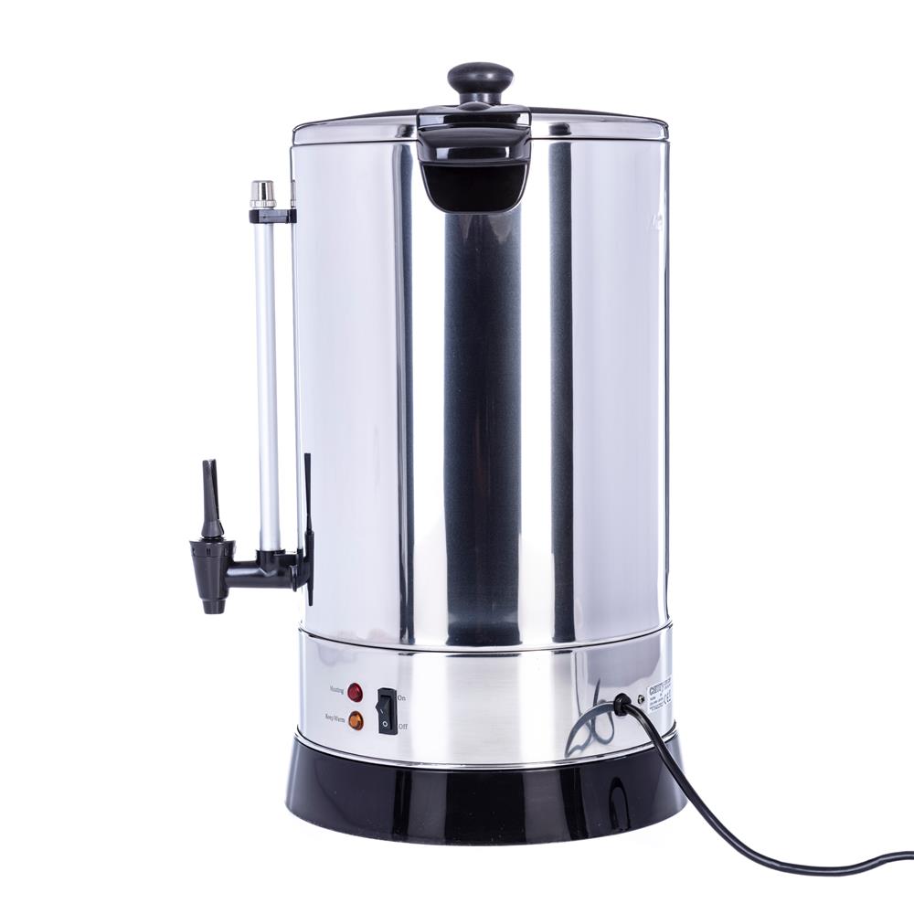 Camry CR 1259 Heißgetränkespender 20 Liter Edelstahl Heißwasserspender Zapfhahn silber