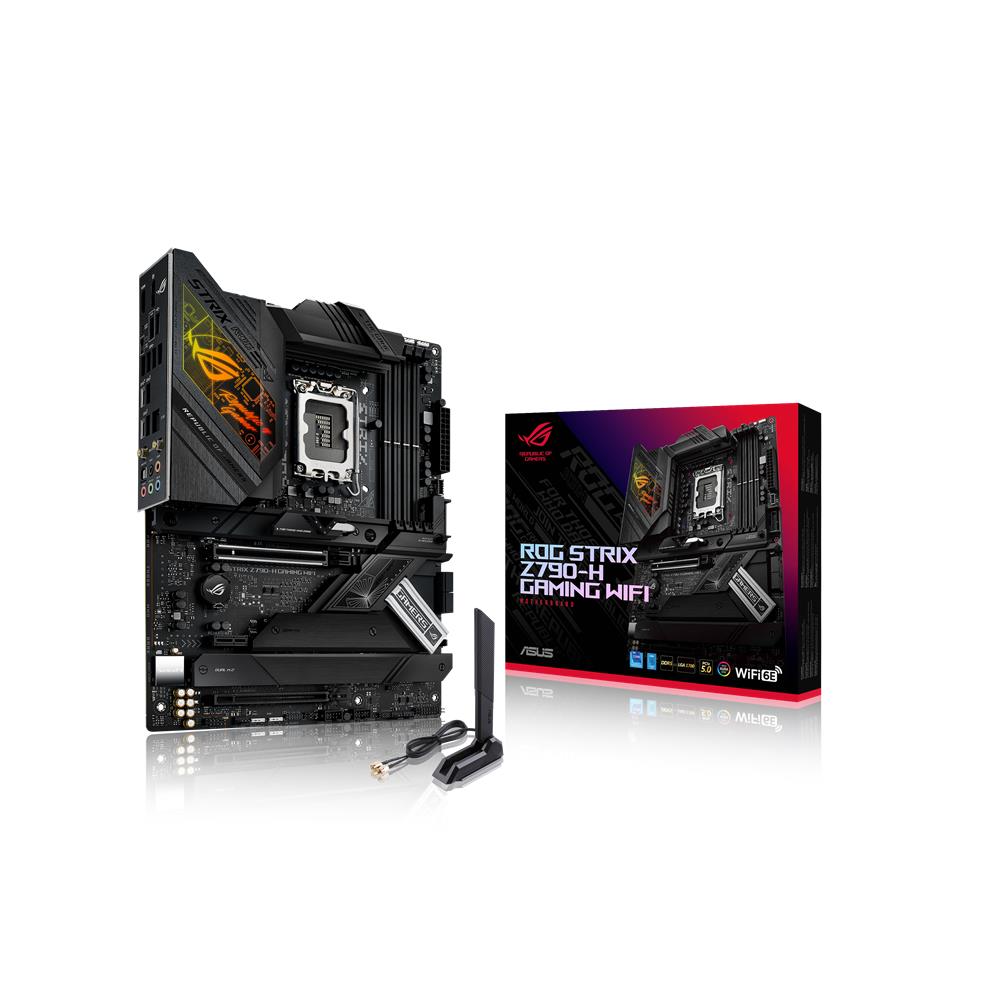 ASUS ROG STRIX Z790-H GAMING WIFI Mainboard Sockel Intel LGA 1700 (ATX, DDR5, PCIe 5.0, PCIe 4.0 M.2, WiFI6E, USB Typ-C, Aura Sync)