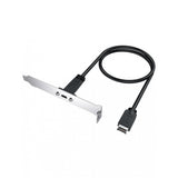 GRAUGEAR Type E auf USB 3.2 Gen2 Type C Verlängerung mit PCI Halterung