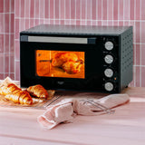 Adler AD 6031 Elektro-Backofen 30L schwarz – Heißluft & Grill, 12 Backmodi