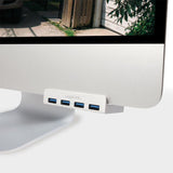 LogiLink USB 3.0, 4-Port Hub im edelen iMac Design mit Aluminium-Finish