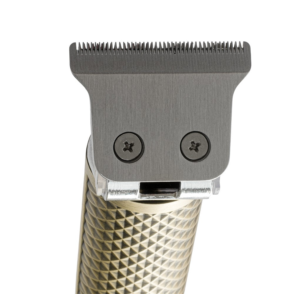 Adler AD 2970 Profi Barber Haarschneider Trimmer, Rasierapparat Konturenschneider für Bart, Nacken und Haarlinien, Keramikklinge, USB-C, Metallgehäuse Golden